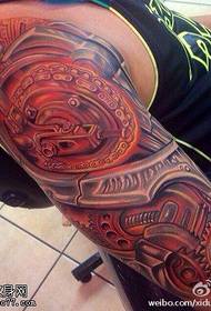 Arm 3D mechanical tattoo picture shared by the tattoo hall