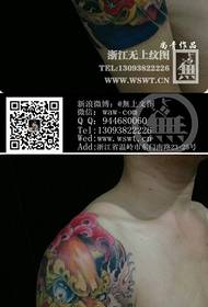 Man's arm is very handsome classic Tang lion tattoo pattern