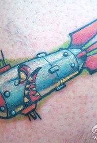 Espectacle de tatuatges Recomanem un patró de tatuatge de míssils escolars