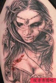 arm vampire tattoo pattern