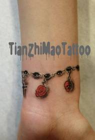 Girls like to be arm bracelet tattoo designs