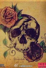 Tattoo show, recommend a skull rose tattoo tattoo manuscript