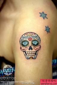 Tattoo show bar recommended a skull tattoo pattern