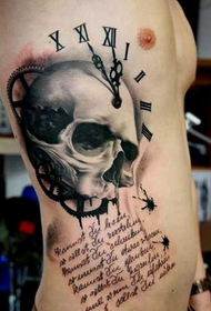 Pánský hrudník a břicho módní osobnost tetování vzor