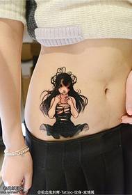 жіночий живіт дівчина татуювання малюнок