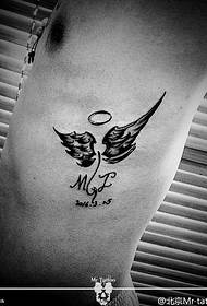 trbušni klasični uzorak krila za tetovažu