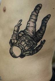 Corak Tattoo Spaceman Abdominal