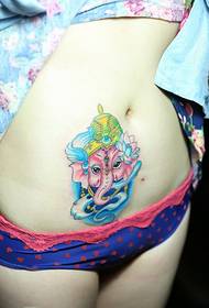 красота корем белег покритие сладък Добре изглеждащ слон татуировка снимка
