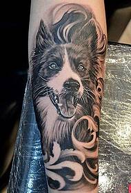 Оцените индивидуальный рисунок татуировки щенка