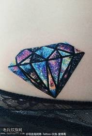 sparkling diamond tattoo pattern