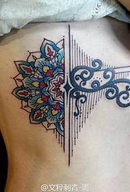 belly painted vanilla tattoo pattern