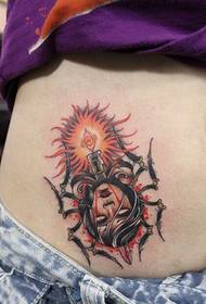 женски абдомен личност креативна аватар тетоважа