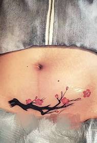 a belly plum tattoo tattoo suitable for hot mom