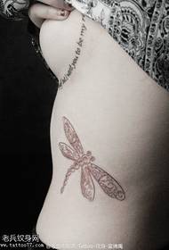 lightly cute dragonfly tattoo pattern