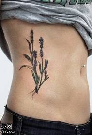 Classical Wheat Tattoo Pattern