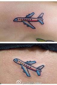 abdominal aircraft tattoo pattern
