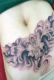 Színes hasfestés tetoválás