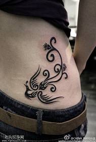 pattern ng klasikong phoenix tattoo na tattoo