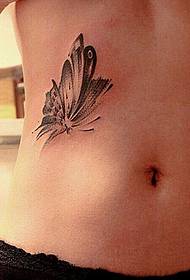 Modello di tatuaggio di farfalla sexy cintura