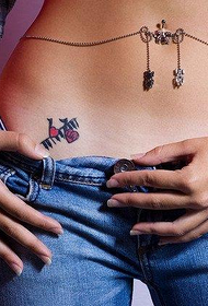 သေးငယ်တဲ့လတ်ဆတ်သောဘီးဖြီး tattoo ပုံစံ