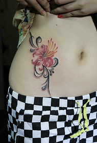 Bauchblummen Tattoo Muster