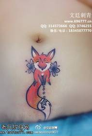 lẹwa awakọ fox tatuu ilana