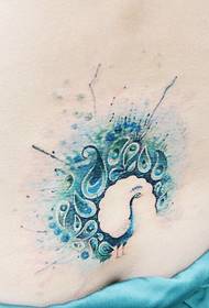 stunning beautiful peacock tattoo pattern