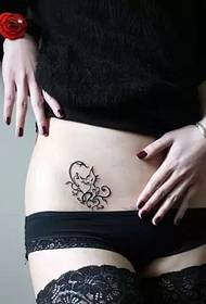 beauty sexy abdomen tattoo