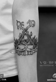 Evil Eye Tattoo Pattern