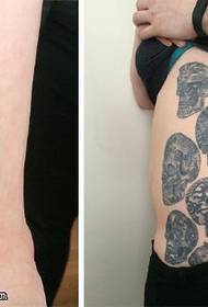 Classic eucalyptus tattoo pattern