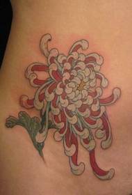 a beautiful belly chrysanthemum tattoo pattern