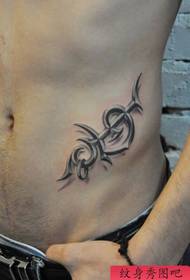 boys abdomen beautiful three-dimensional totem tattoo pattern 30668-beauty belly ink painting plum tattoo pattern