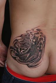 Persönlichkeit hübscher Junge Hüfte Tintenfisch Tintenfisch Tattoo-Muster