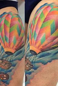 hip balloon tattoo pattern