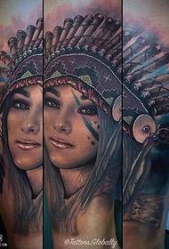 padrão de tatuagem de beleza indiana de quadris