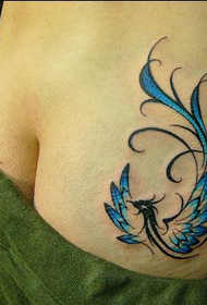 hippe kleur totem phoenix tattoo