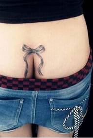 seksuali mergaitė klubo gražus juodas lankas tatuiruotė figūra Nuotrauka