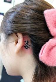 ear Chinese characters \
