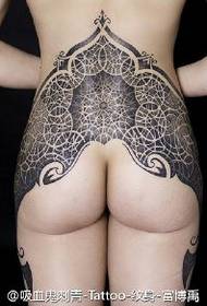 hip of the big van Gogh tattoo pattern