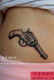beauty abdomen prekrasan uzorak tetovaža pištolja