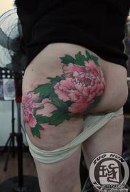 hips look good Color peony tattoo pattern