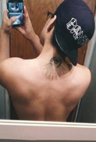 Tetoválás szem fiúk hátsó nyak fekete szem tetoválás képek
