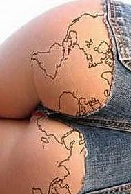 this map tattooed hips too sexy