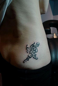 hip beautiful sexy totem butterfly tattoo picture
