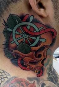 Patró de tatuatge amb timó pintat i escot