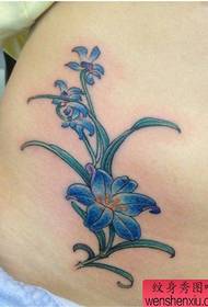lepotni trebuh lepi priljubljeni vzorec tatoo lilije