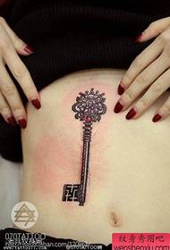 woman belly key tattoo works by tattoo tattoo show 30390-abdominal pistol tattoo works shared by the best tattoo shop