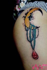 hip moon hanging jewelry tattoo pictures