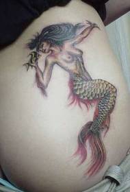 အလှအပတင်ပါးကိုယ်ရည်ကိုယ်သွေးအခြားရွေးချယ်စရာဖက်ရှင် mermaid tattoo ပုံ