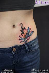 sosok tattoo nyarankeun awéwé warna tato lotus wanoja tiasa dianggo